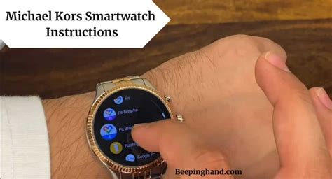 michael kors smart watch instructions|michael kors watch troubleshooting.